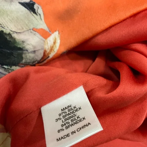 St. John Silk Vibrant Floral Midi Dress - Picture 6 of 16